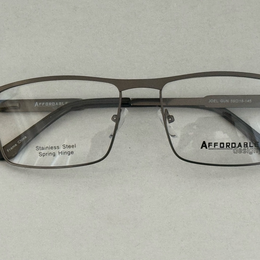 Affordable Designs Joel Gunmetal 59/18/145 Eyeglass Frame
